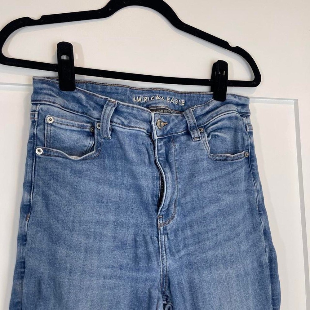 American Eagle Next Level Stretch High Rise Flare Jeans - Picture 4 of 8
